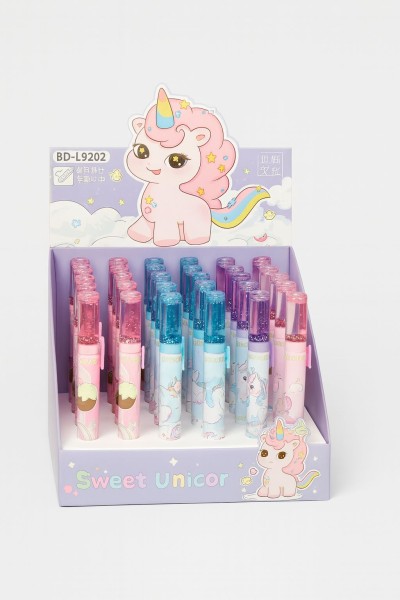 Ластик выдвижной "Sweet unicorn", mix, шоу-бокс 36 шт. 