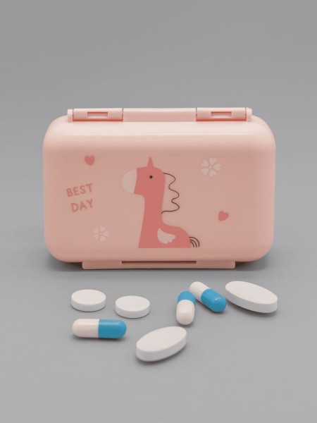 Таблетница "Animals" pink 