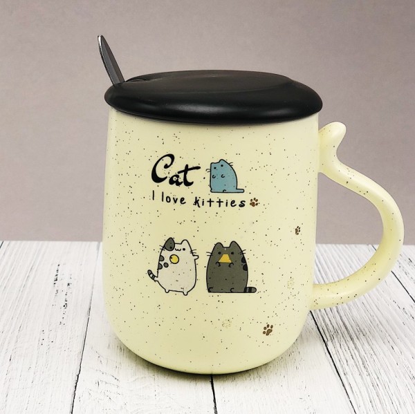 Кружка "I love kitties" (Лапки) (420ml) 