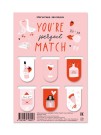 Набор магнитных закладок "Perfect match", 6 шт., 22х35 мм