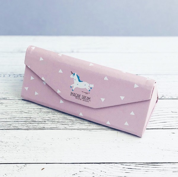 Чехол для очков "Happy unicorn" pink 
