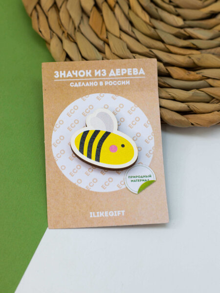 Значок ECO из дерева BZZ… 