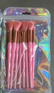 Набор кистей для макияжа "Prism Beauty", 8 кистей, pink