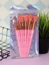 Набор кистей для макияжа "Prism Beauty", 8 кистей, pink