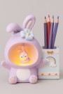Ночник - подставка для канцелярских принадлежностей «Rainbow bunny», purple (14,5 см), пластик