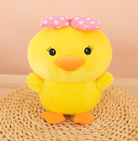 Мягкая игрушка "Duckling bow", yellow, 20 см 