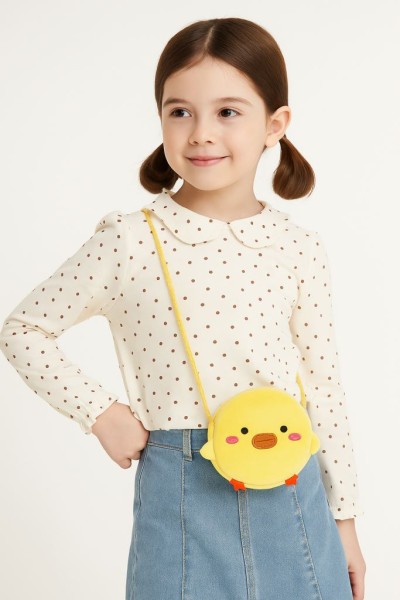 Сумочка плюшевая "Duck", yellow (16*14 см) 