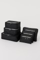 Набор органайзеров для путешествий 6 шт. "Laundry pouch", black