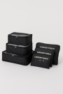 Набор органайзеров для путешествий 6 шт. "Laundry pouch", black