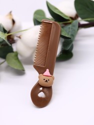 Расческа "Animal club, bear", brown