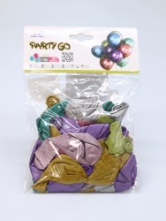 Набор воздушных шаров 50 шт. "Metallic shine balloons", (25 см)