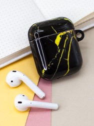 Чехол для Airpods "Marble" black