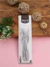 Набор свечей 10 шт. "Wavy spark", silver (14 см)