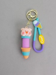 Брелок-антистресс "Long neck pig", pink (6,5 см)