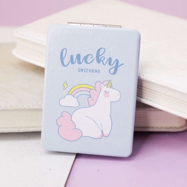 Зеркало "Unicorn lucky", blue 