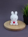 Ночник iLikeGift "Bunny heart", white (12*6.5 см)