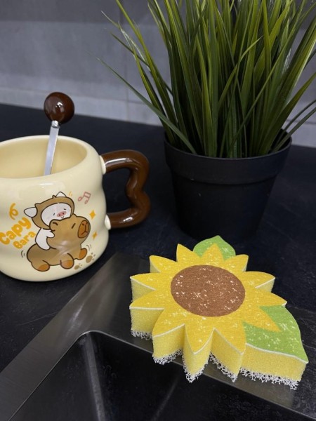Губка для посуды "Sunflower" 