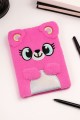 Блокнот плюшевый «Happy mouse», holography purple, 21 х 15 см, плотность 80 гр.