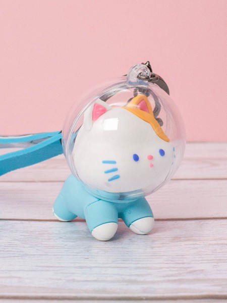 Брелок «Cat astronaut», light blue 
