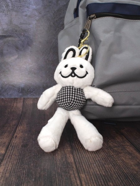 Брелок «Funny bunny», white 