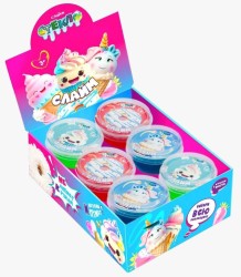 Шоу-бокс Слайм "Стекло", Десертная серия, 6 банок (50 гр)