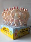 Портативный механический ручной вентилятор «Round rabbit», yellow, шоу-бокс 12 шт.