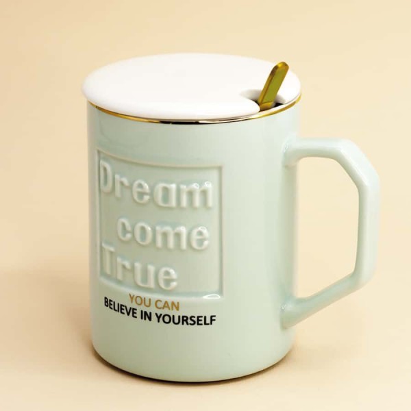 Кружка "Dream come true", green (400ml) 
