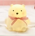 Ночник "Bear plaid bow", yellow