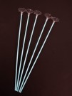 Трубочка+зажим для шаров 10 шт. "Holiday retainer", pink (40 см)