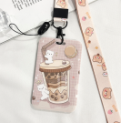 Футляр для карт на ленте "Biscuit cocktail"