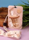 Футляр для карт на ленте "Biscuit cocktail"