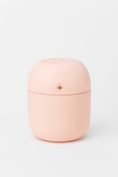 Настольный увлажнитель воздуха - ночник "Lucky flower", pink, (портативный, USB) 
