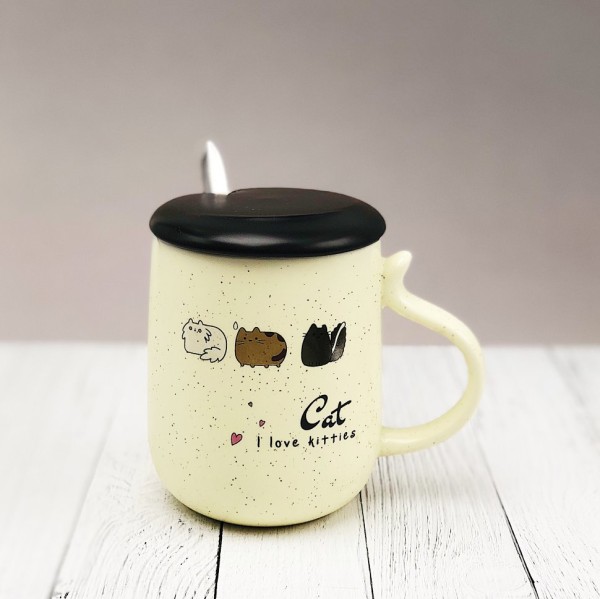 Кружка "I love kitties" (Сердечки) (420ml) 
