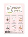 Набор магнитных закладок "Kawaii love", 6 шт., 22х35 мм