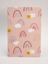 Блокнот (А5) "Drawings, rainbow", pink (14.5*21)