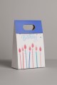 Пакет подарочный «Happy your day», blue (12*20*6)