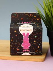 Алмазная мозаика на брелке Draw Me! «Fuchsia hare», (4*3.5*8 см)