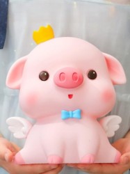 Копилка "Angel pig crown", pink