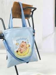 Сумка шоппер "Capybara on a banana", blue