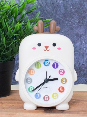 Часы-будильник «Rainbow deer», white (14,5х12 см)