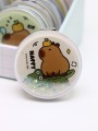 Зеркало шейкер раскладное "Capybara", бежевое, 7*7см