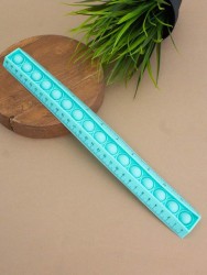 Линейка силиконовая  POP IT бирюзовая, 30 см