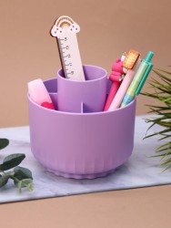 Органайзер для канцелярских принадлежностей "Round", purple + стикеры