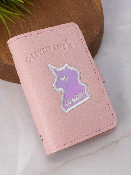 Визитница "Sweet "unicorn", pink 