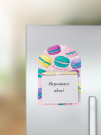 Магнитный блок для записей с карандашом «Macaroon», pink, 10х14 см