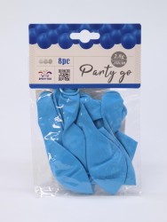 Набор воздушных шаров 8 шт. "Monochrome magic", light blue (30 см)