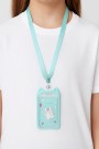 Футляр для карт на ленте "Rabbit strawberry", green