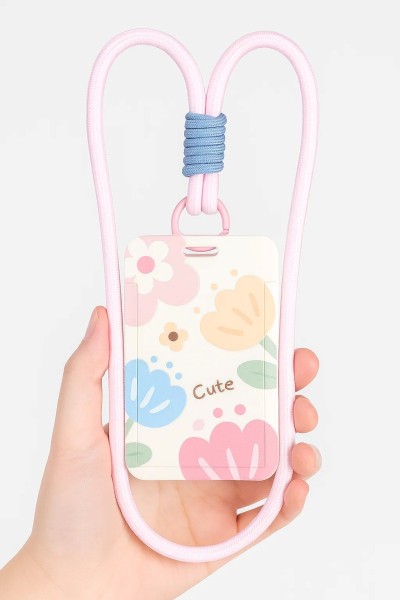 Футляр для карт на ленте "Delicate flower", cute 