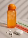 Бутылка "Classic" с трубочкой, orange (400 ml)