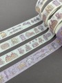 Набор декоративного скотча 4 шт. "Love and happy", purple (1.5см*2м)